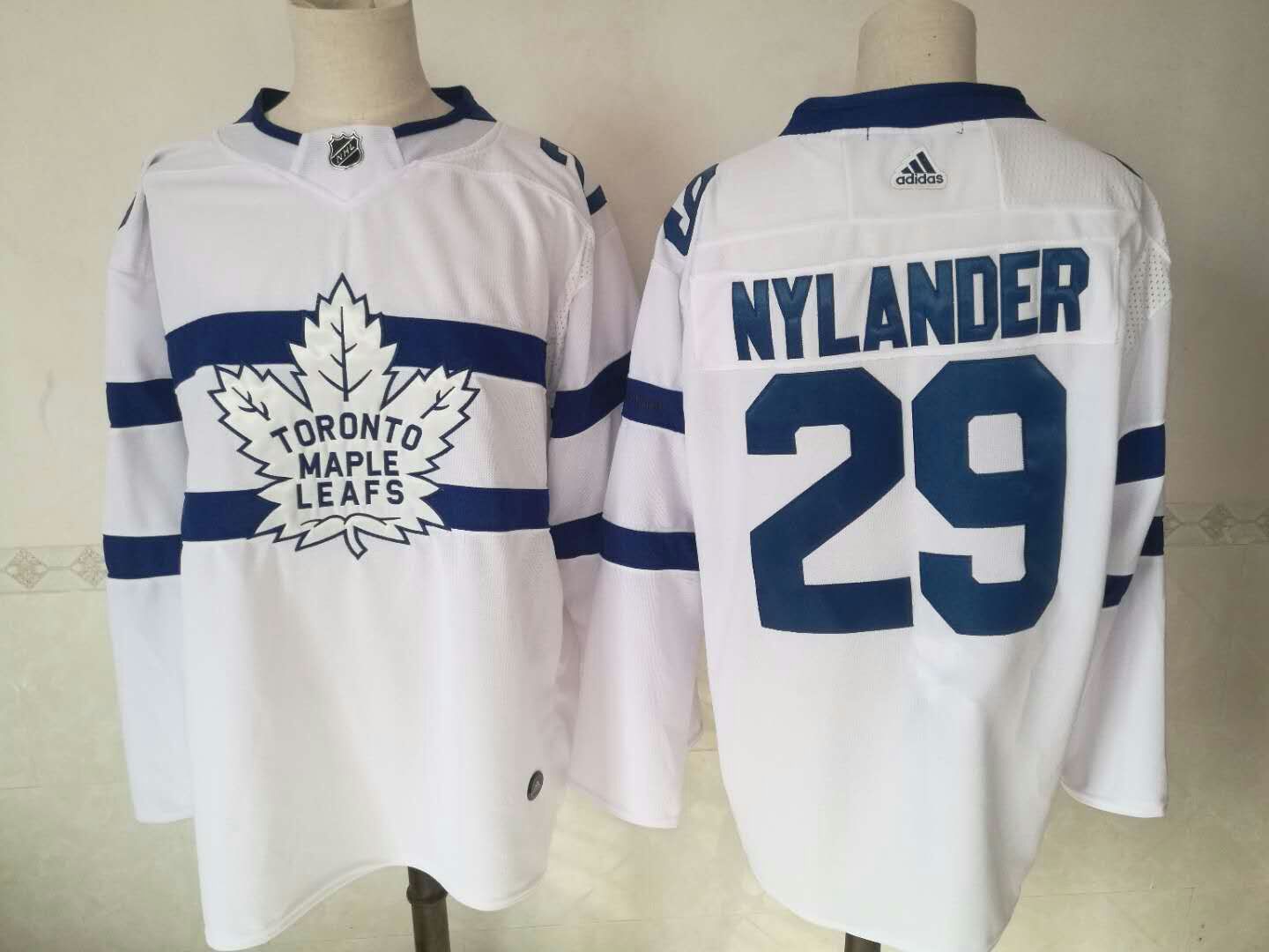 Men Toronto Maple Leafs #29 Nylander White AD Adidas NHL Jerseys